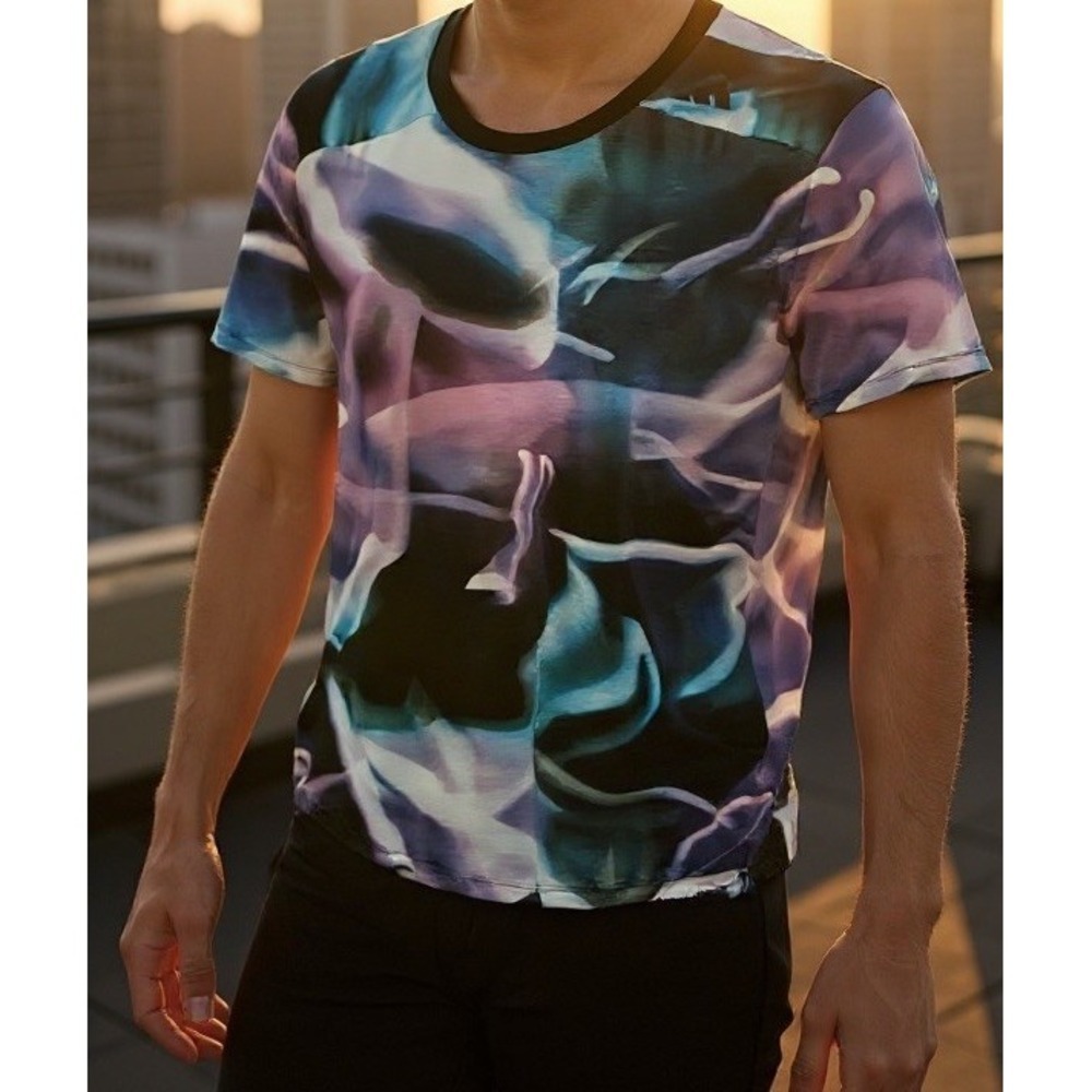 ADIDAS DESIGNED 4 TRAINING HEAT.READY AOP PERFORMANCE SHIRT SIZE 2XL